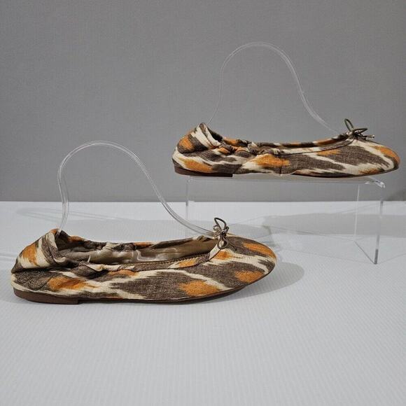 NEW Sam Edelman Felicia Ballet Flat Size 9 Soft Grey Multi Bow Slip On - Picture 3 of 12